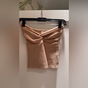 DISSH | Tops | Dissh Anika Twisted Knit Tube Top | Tan